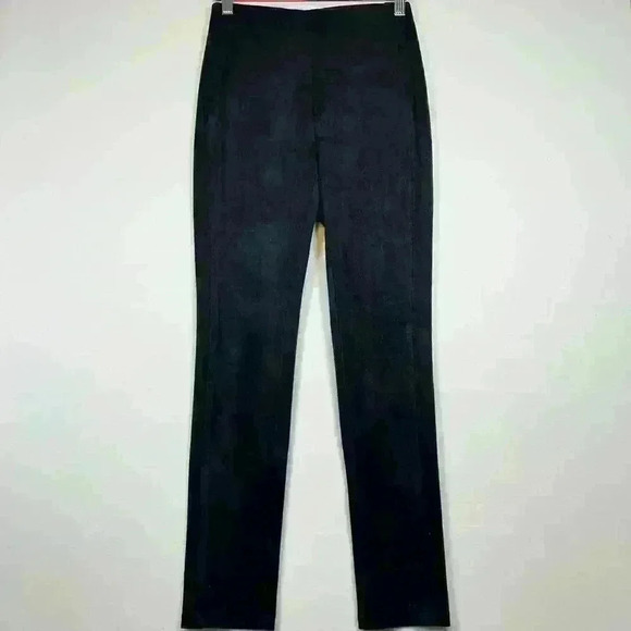 ARITZIA Wilfred Faux Suede Brushed Microfiber Work Pants Leggings Black Women 0 - Picture 1 of 9